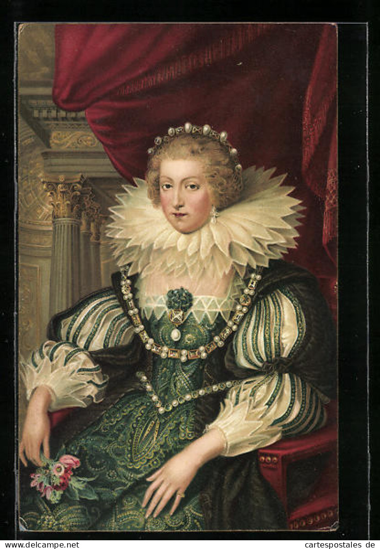 Künstler-AK Anna Maria, Erzherzogin Von Österreich Nach Rubens  - Familles Royales