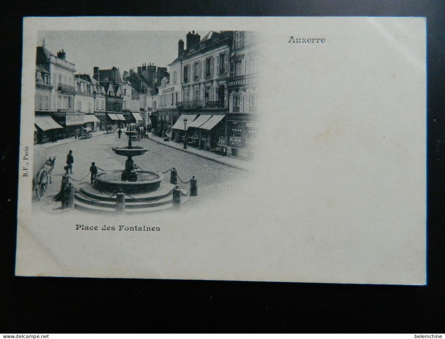 CARTE PRECURSEUR 1900                AUXERRE                 PLACE DES FONTAINES - Auxerre