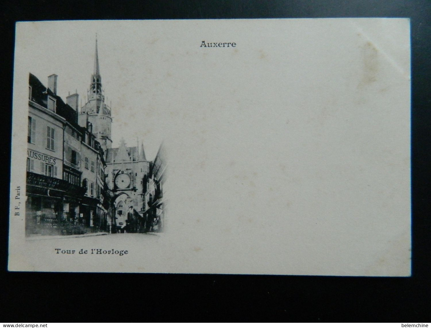 CARTE PRECURSEUR 1900                AUXERRE                 TOUR DE L'HORLOGE - Auxerre