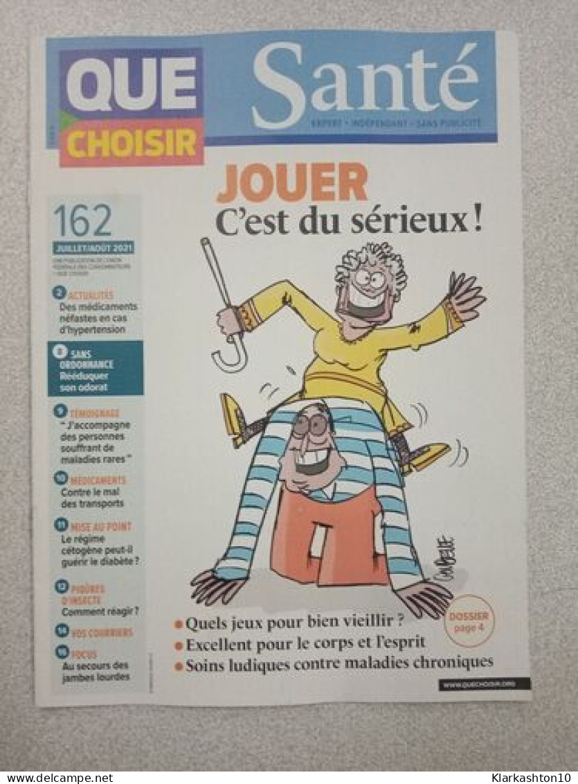 Que Choisir Santé N° 162 - Non Classés