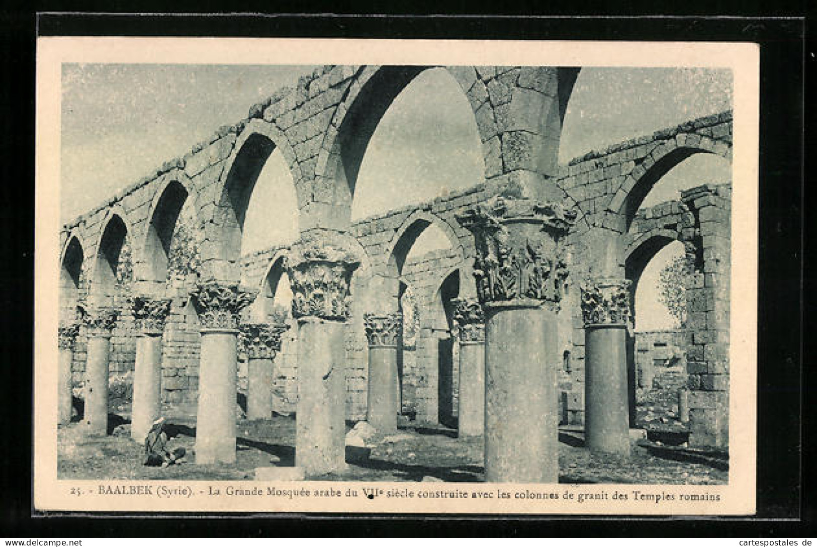 AK Baalbek, La Grande Mosquée Arabe Du VIIe Siècle Construite Avec Les Colonnes De Granit Des Temples Romains  - Liban