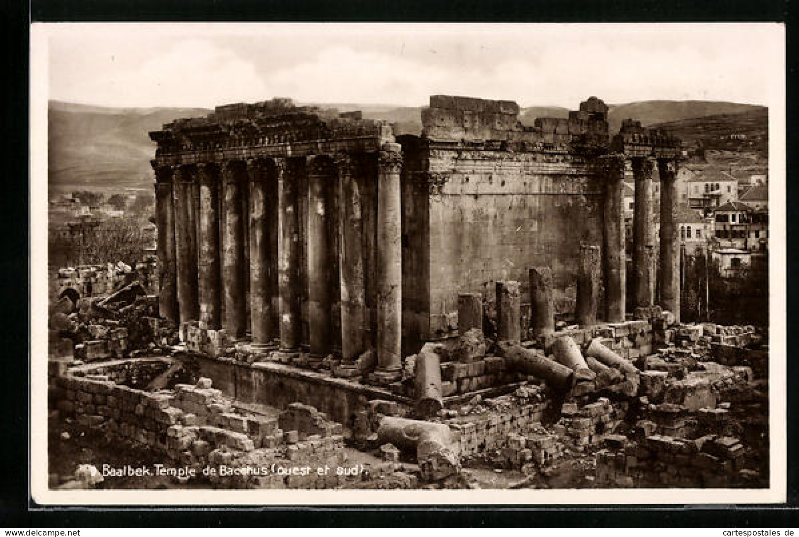 AK Baalbek, Bacchus-Tempel West- Und Südseite  - Liban