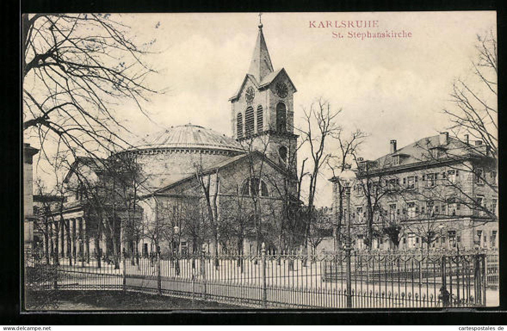 AK Karlsruhe, St. Stephanskirche  - Karlsruhe