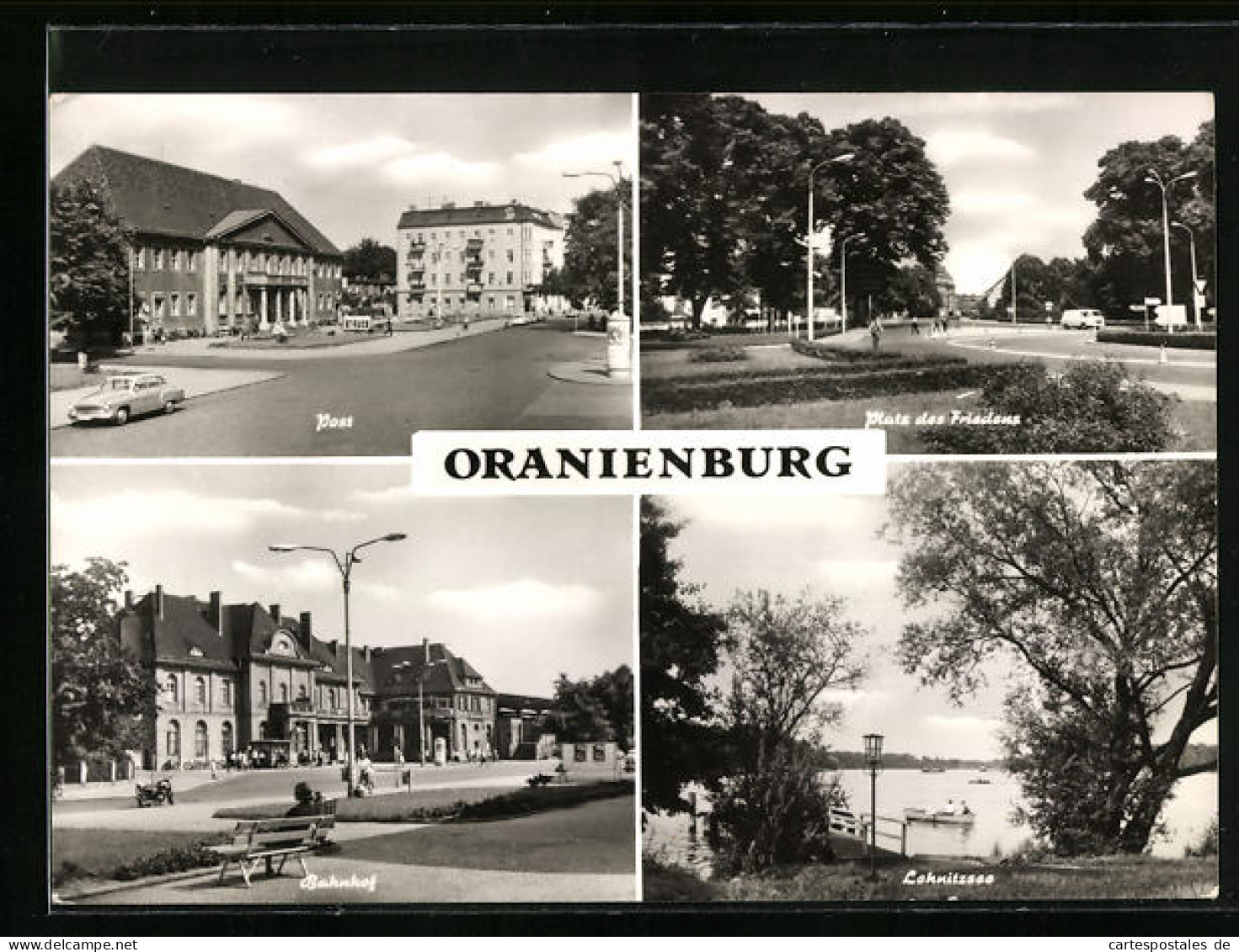 AK Oranienburg, Post, Bahnhof, Platz Des Friedens  - Oranienburg