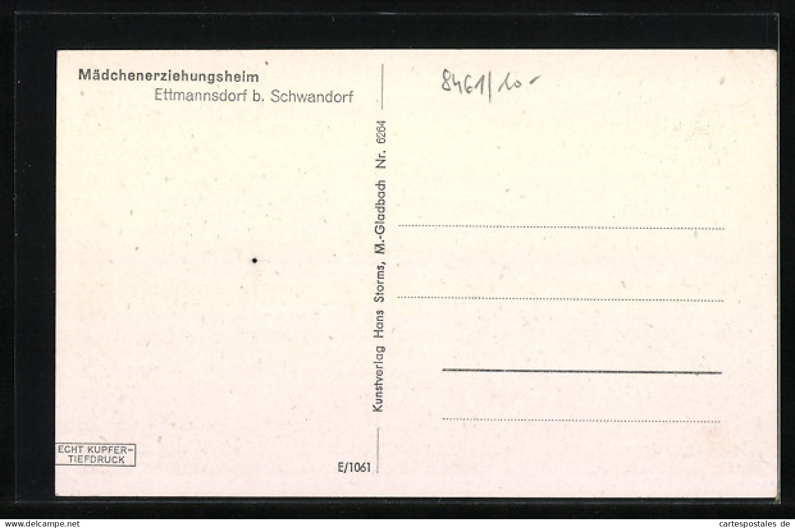 AK Ettmannsdorf B. Schwandorf, Mädchenerziehungsheim  - Schwandorf