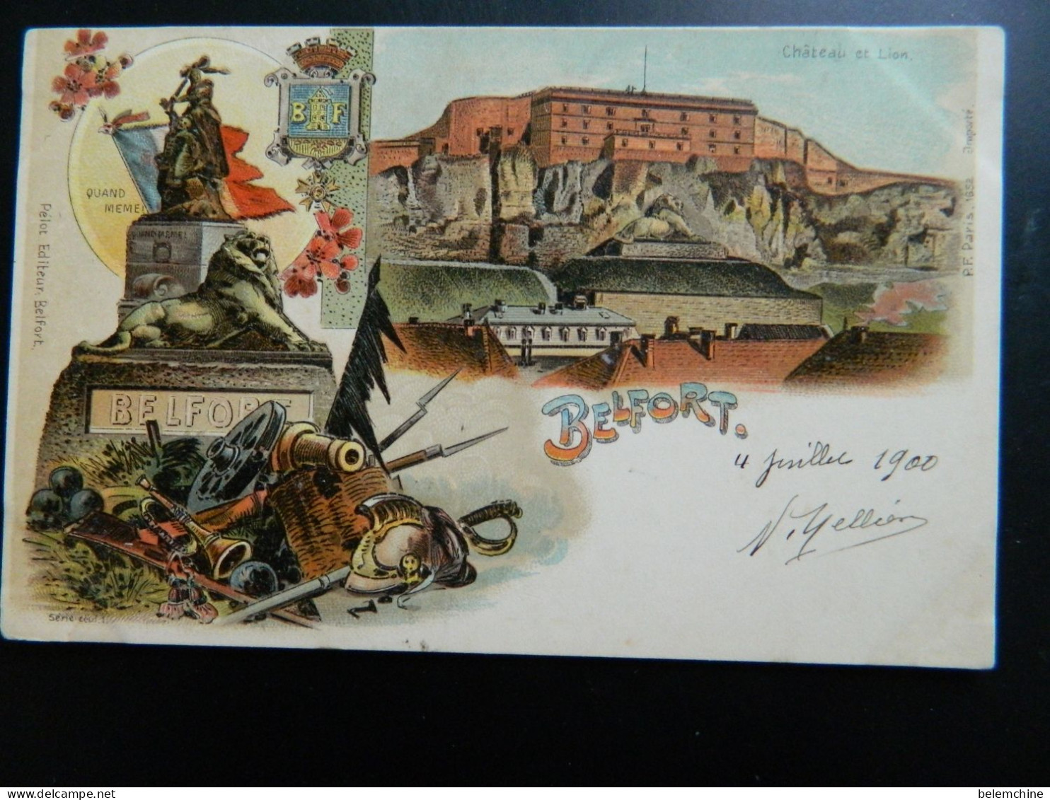 CARTE PRECURSEUR 1900                BOURG             SOUVENIR DE BOURG         MULTIVUES - Autres & Non Classés