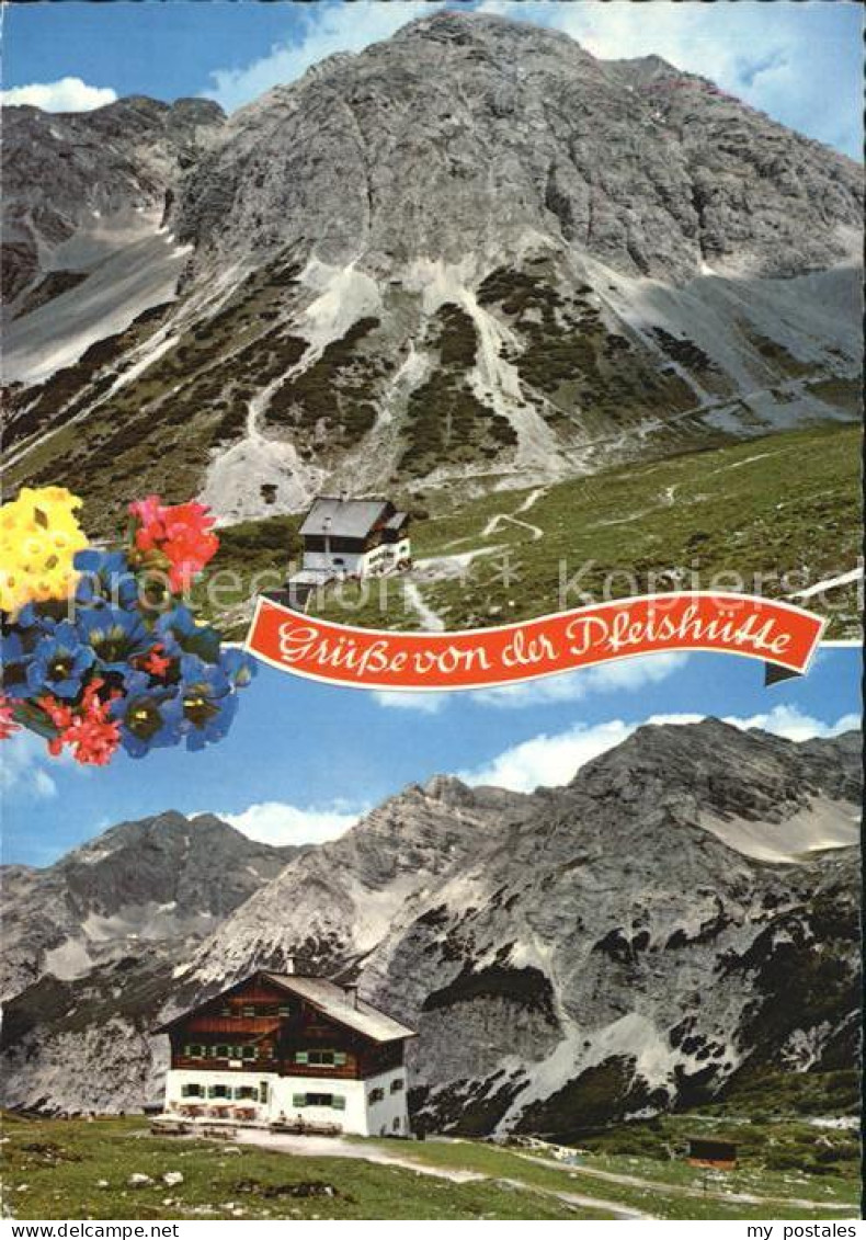 72488984 Pfeishuette Mit Stempeljochspitze Und Praxmarerkar Kaskar Und Sonntagsk - Altri & Non Classificati