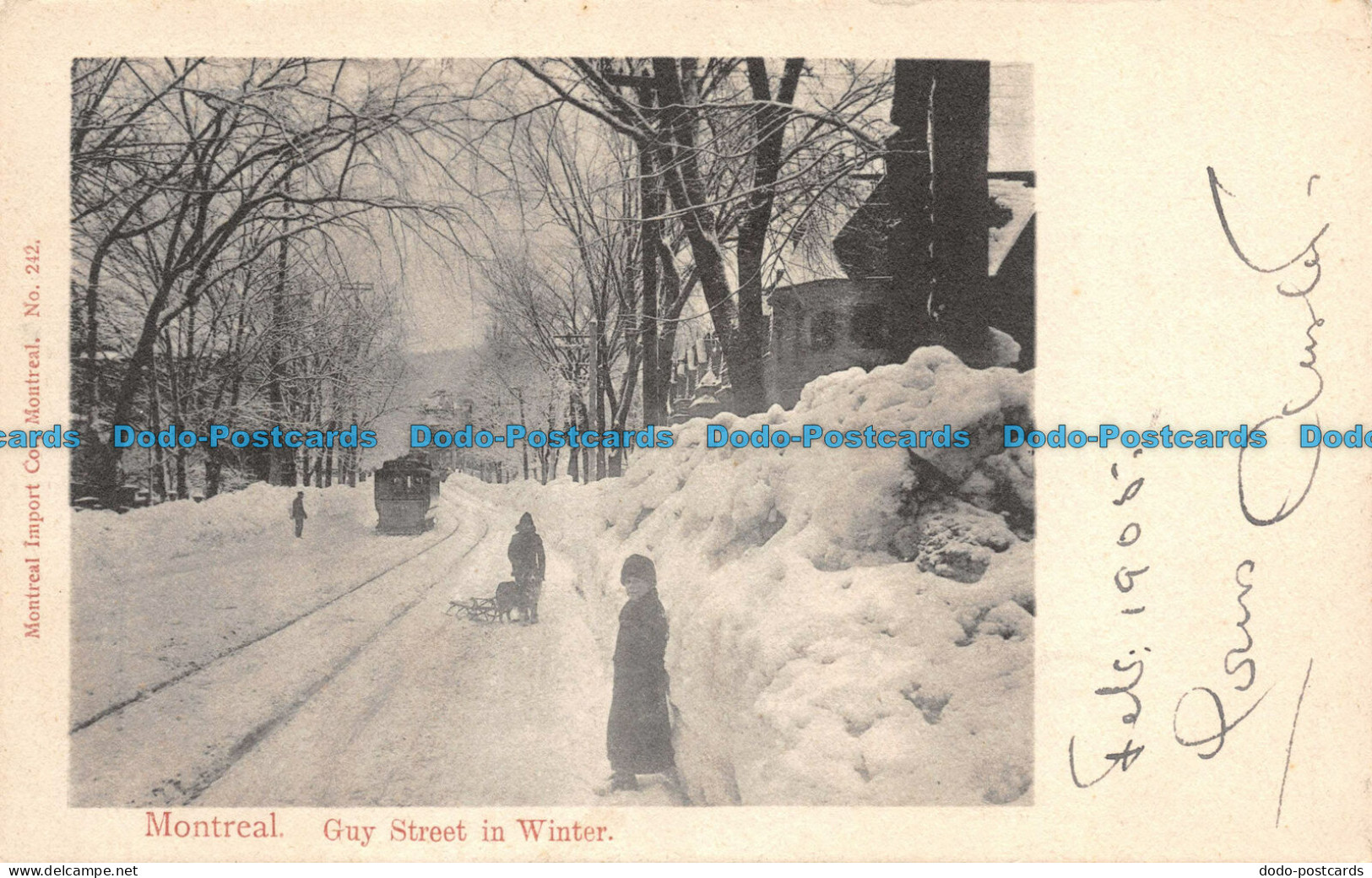R102839 Montreal. Guy Street In Winter. Montreal Import. No. 242. Bill Hopkins C - Wereld