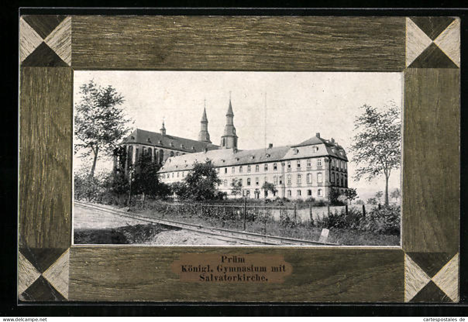 AK Prüm, Königliches Gymnasium Mit Der Salvatorkirche  - Prüm