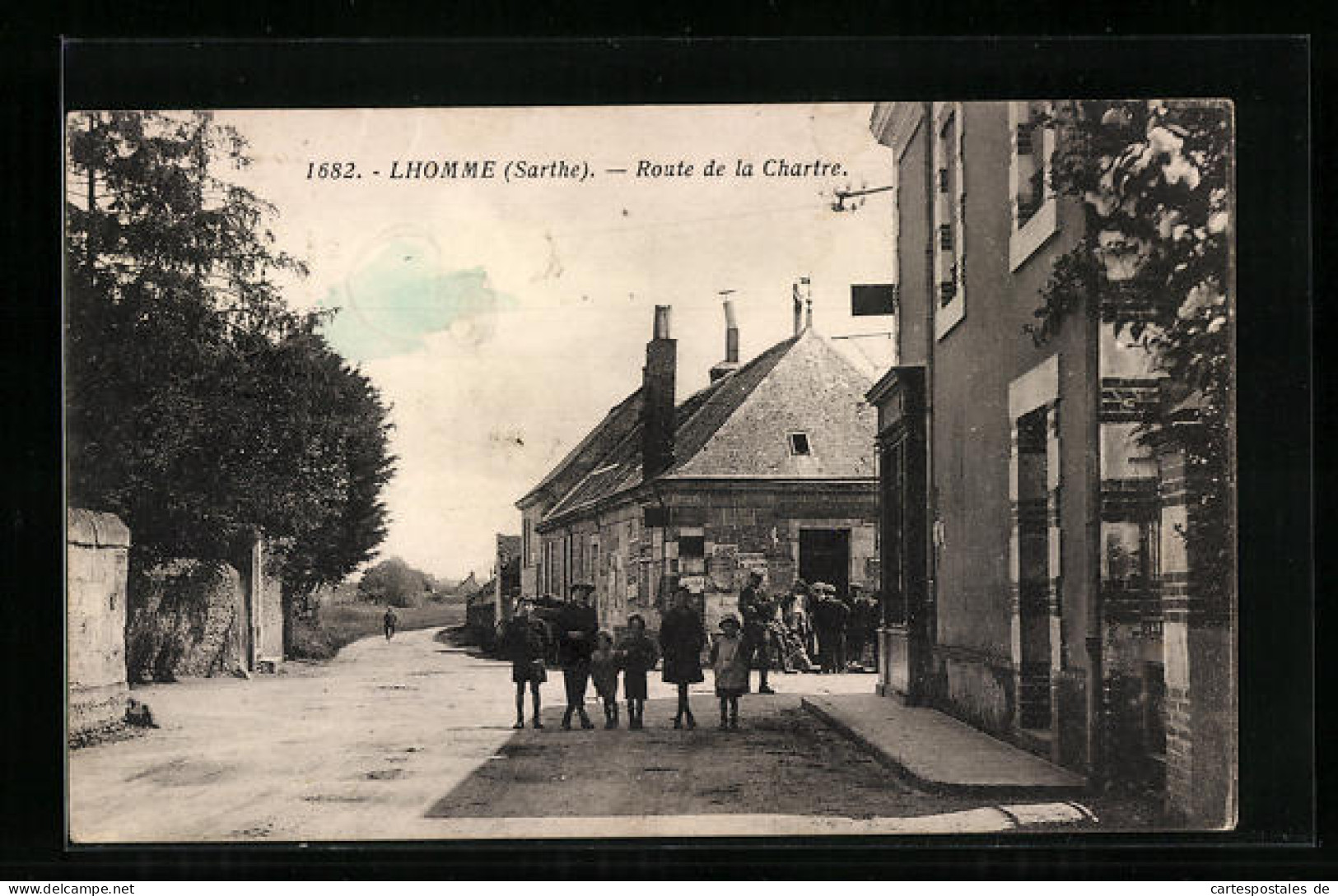 CPA Lhomme, Route De La Chartre  - Sonstige & Ohne Zuordnung