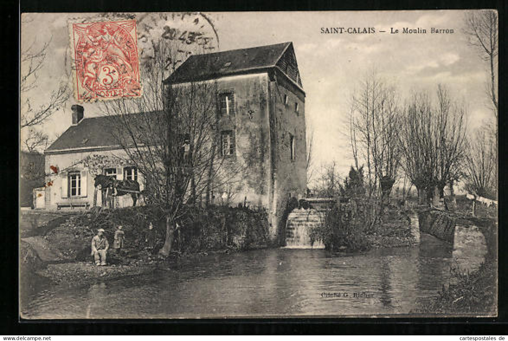 CPA Saint-Calais, Le Moulin Barron  - Saint Calais