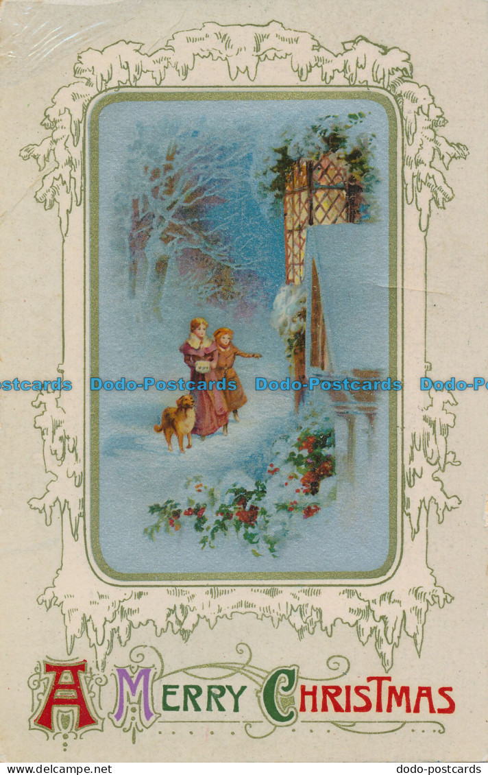 R102895 Greeting Postcard. A Merry Christmas. Wildt And Kray. London - Autres & Non Classés