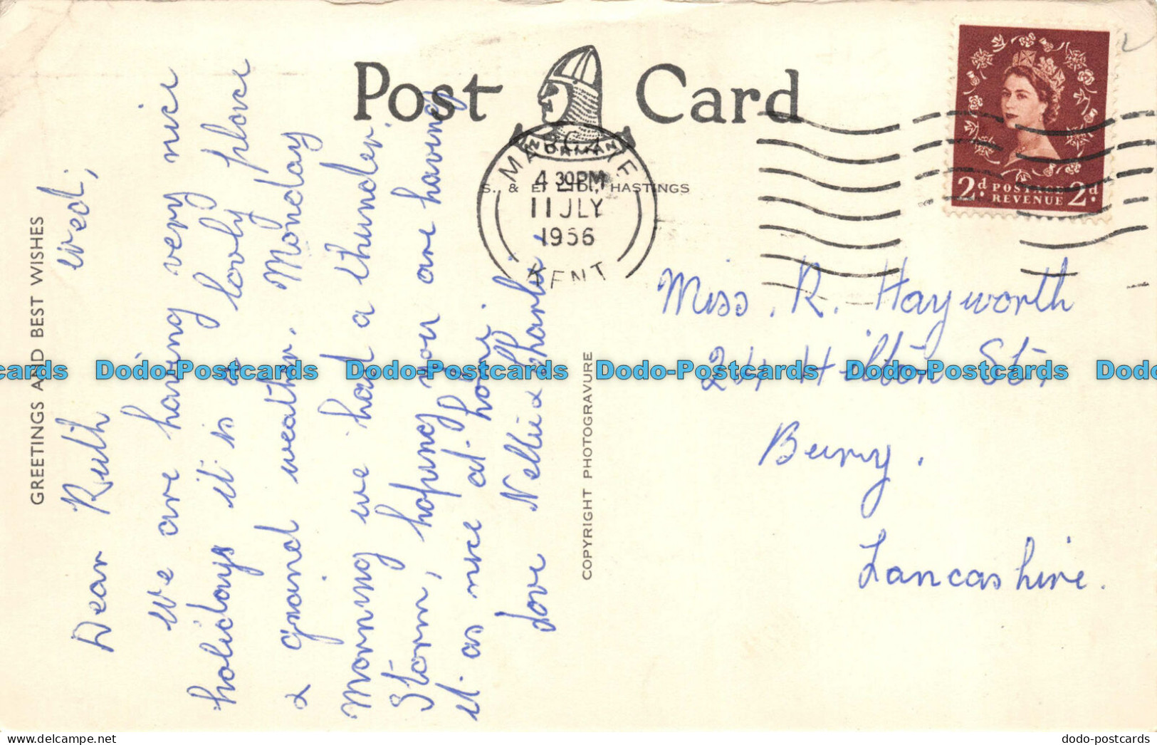 R102421 Bathing Cabins. Palm Bay. Cliftonville. Norman. S. And E. 1956 - Mondo