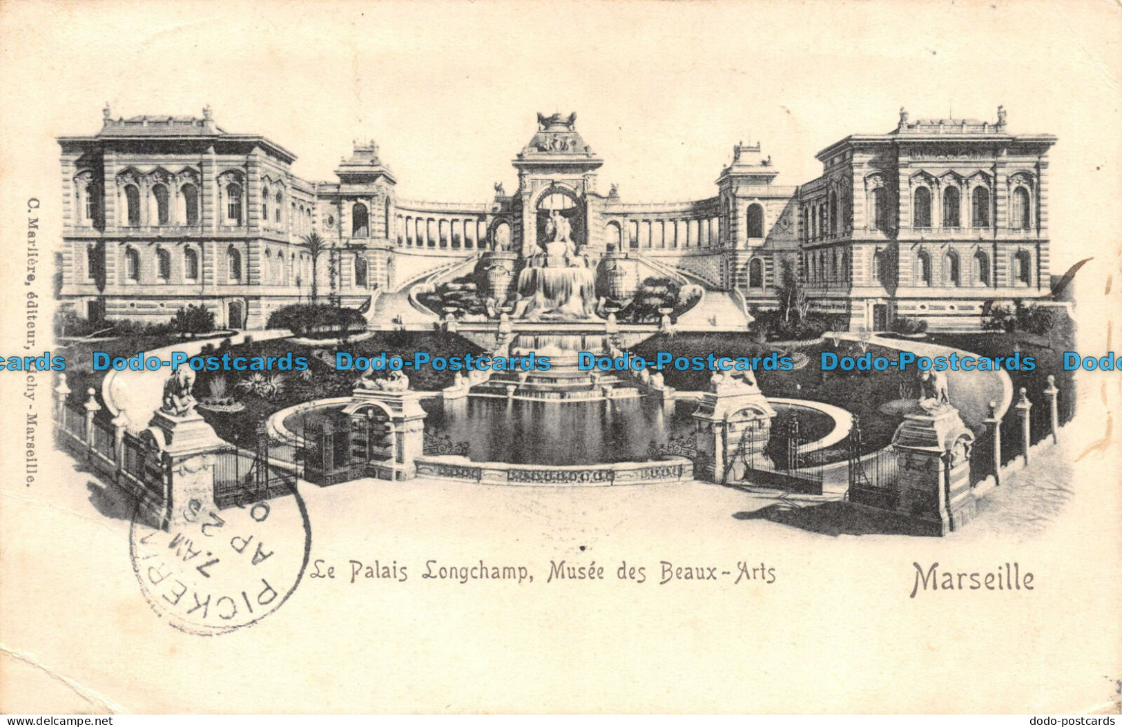 R103531 Le Palais Longchamp. Musee Des Beaux Arts. Marseille. C. Marliere. 1902 - Mondo