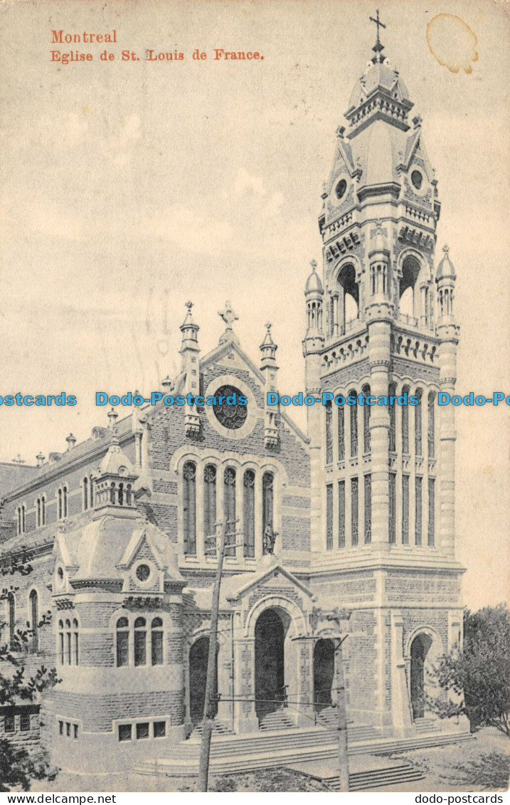 R102918 Montreal. Eglise De St. Louis De France. Montreal Import. 1909. Bill Hop - Mondo