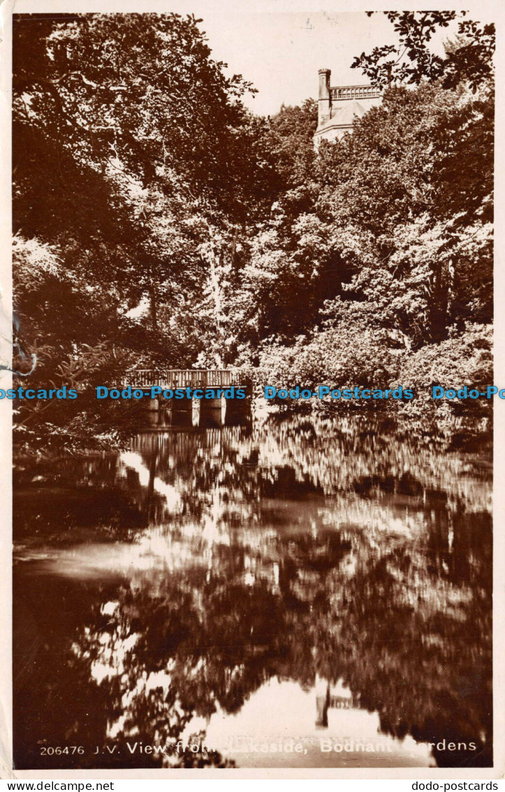 R103537 206476. J. V. View From Lakeside. Bodnant. Valentines. RP. 1929 - Monde