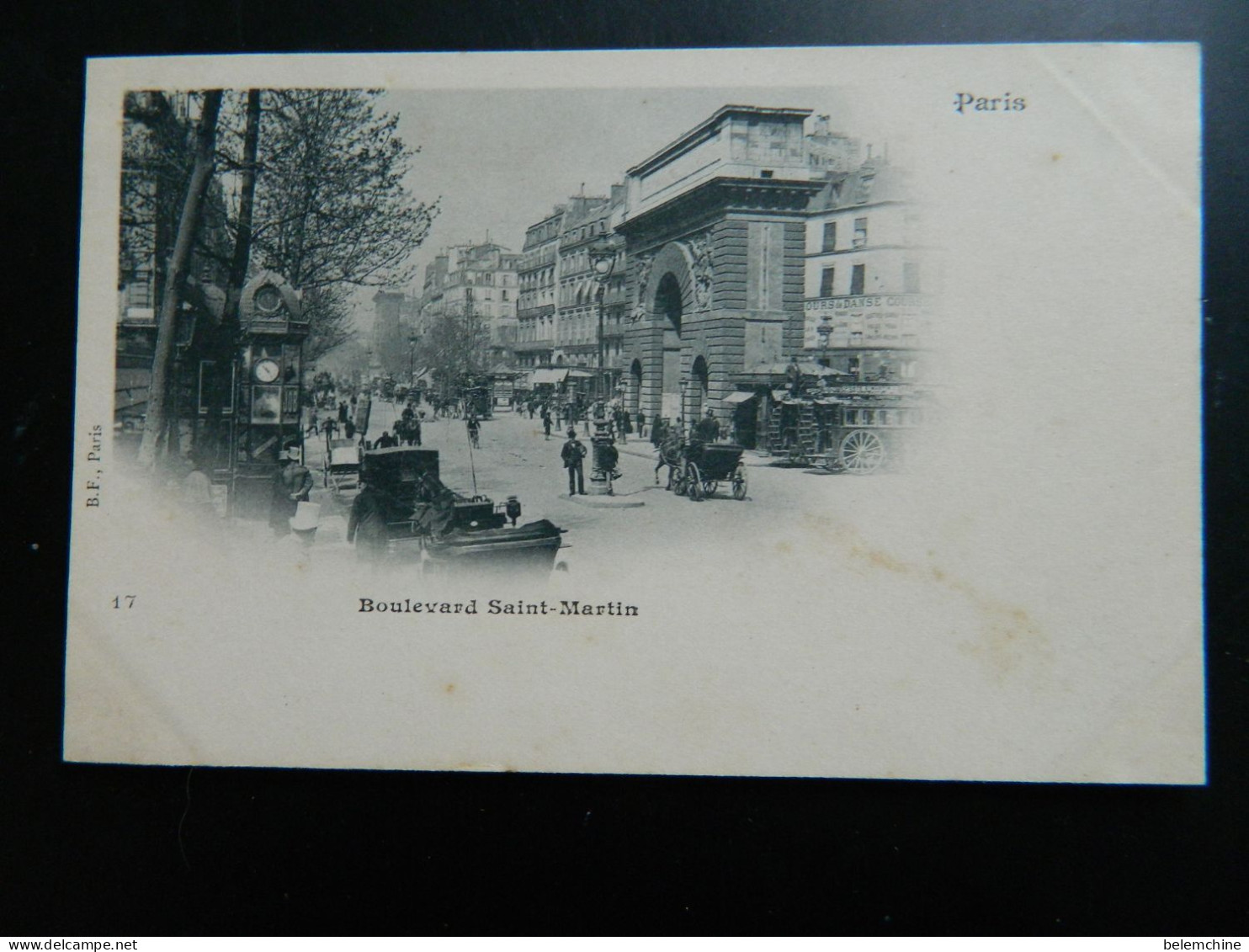 CARTE PRECURSEUR 1900                PARIS                      BOULEVARD SAINT MARTIN - District 10