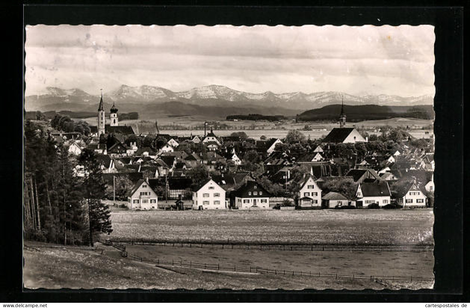 AK Leutkirch Im Allgäu, Panoramaansicht Der Stadt Von Den Feldern Aus  - Leutkirch I. Allg.