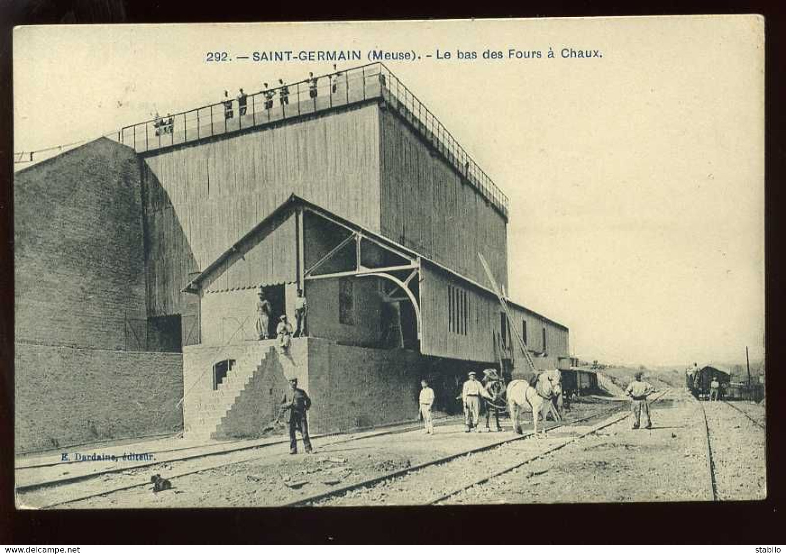 55 - SAINT-GERMAIN - LE BAS DU FOUR A CHAUX - VOIES DE CHEMIN DE FER - WAGONS - E. DARDAINE EDITEUR - Other & Unclassified