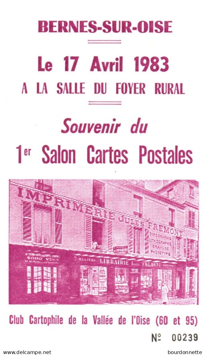 SALON DE LA CARTE POSTALE  Bernes Sur Oise - Bourses & Salons De Collections