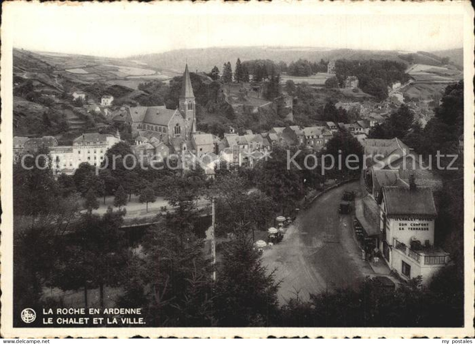 72485552 La Roche Madoux Le Chalet Et La Ville La Roche Madoux - Dinant