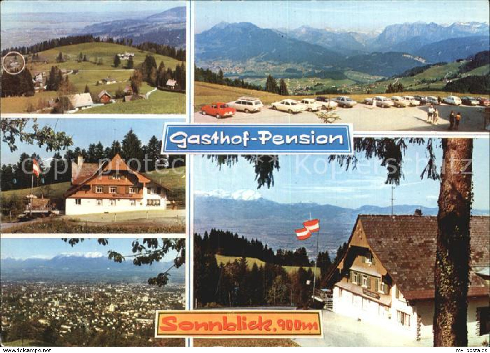 72485268 Dornbirn Vorarlberg Ammenegg Gasthof Pension Sonnblick Parkplatz Panora - Sonstige & Ohne Zuordnung