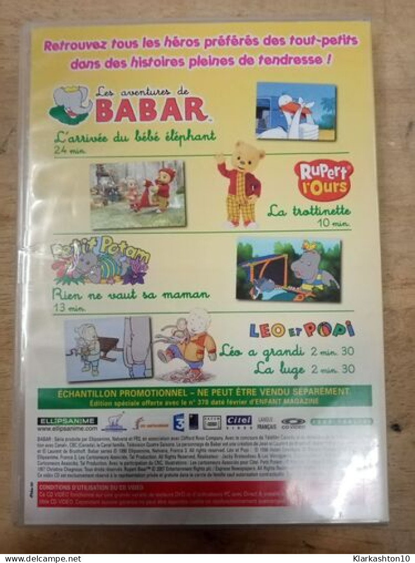 Les Aventures De Babar - L'arrivée Du Bébé élephant - Autres & Non Classés