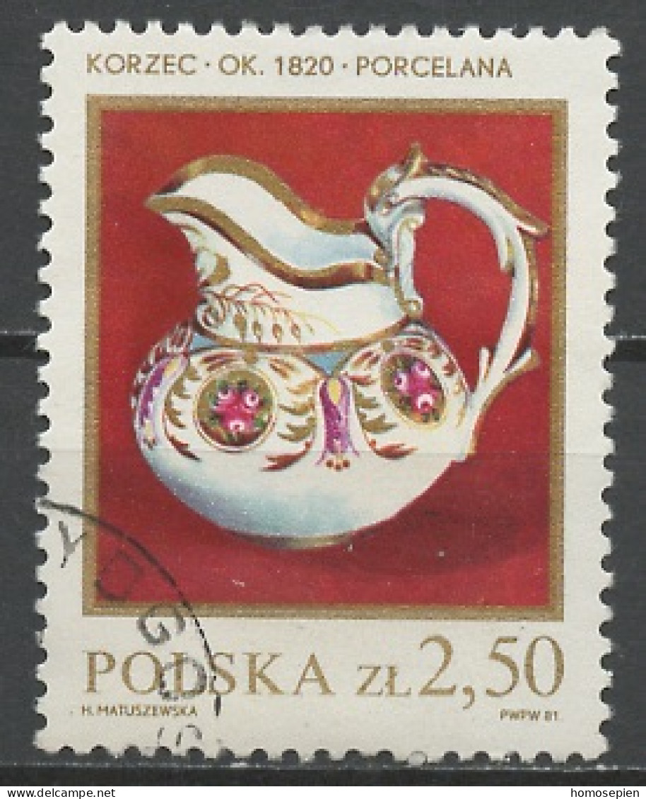 Pologne - Poland - Polen 1981 Y&T N°2558 - Michel N°2741 (o) - 2,50z Porcelaine De Korzec - Oblitérés