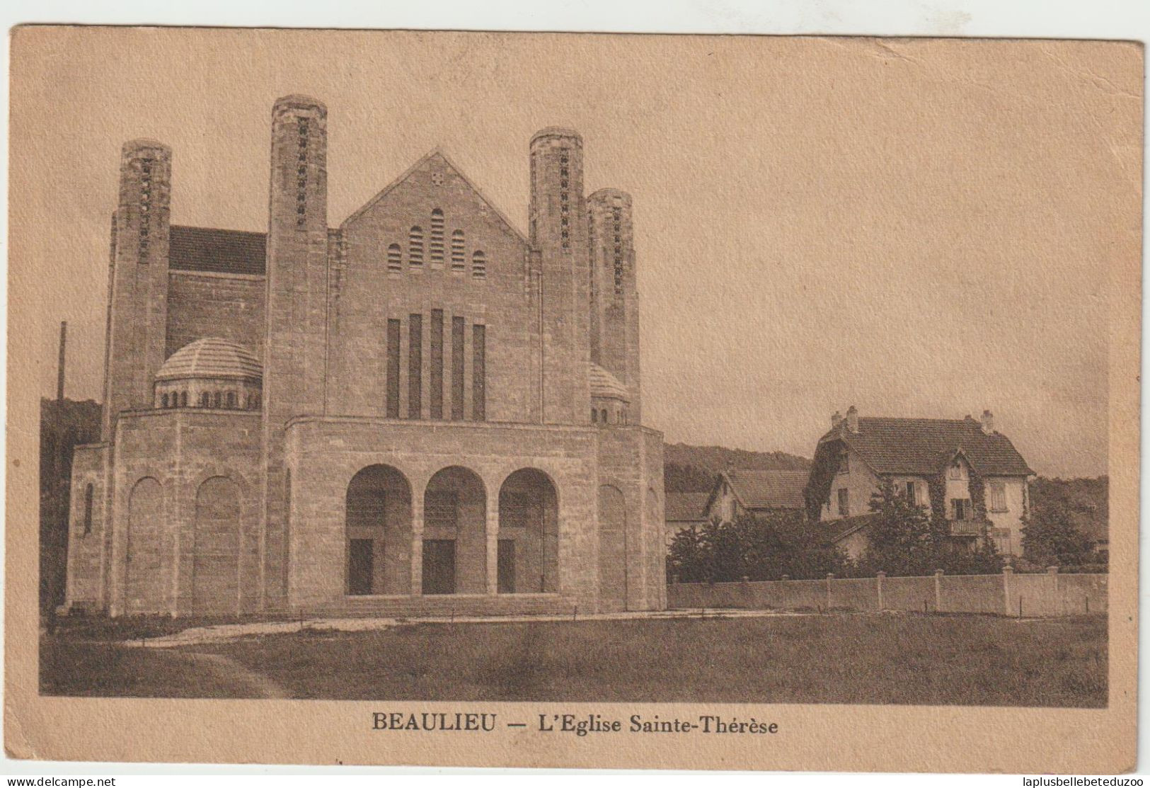 CPA - 25 - BEAULIEU - L'Eglise Sainte Thérèse - Vers 1930 - Cliché Pas Courant - Andere & Zonder Classificatie