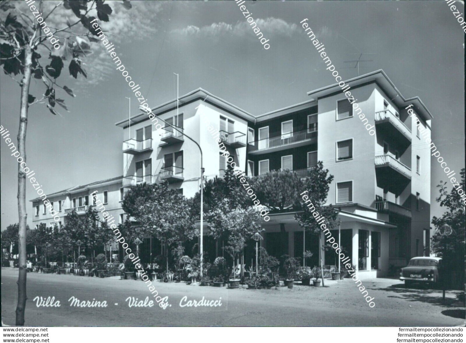 Bu199 Cartolina Villa Marina Viale G.carducci Provincia Di Forli' Emilia Romagna - Forlì