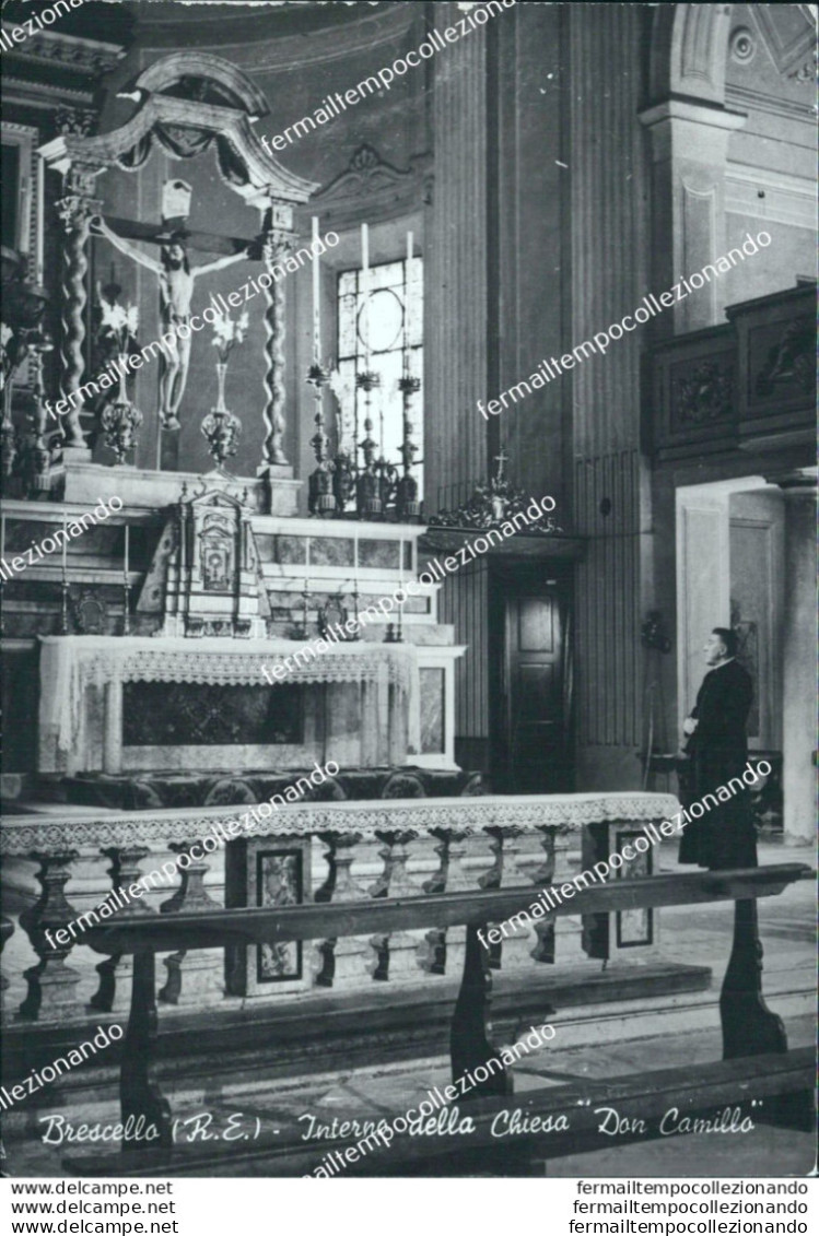 Bu193 Cartolina Brescello Interno Della Chiesa Don Camillo Reggio Emilia Romagna - Reggio Nell'Emilia
