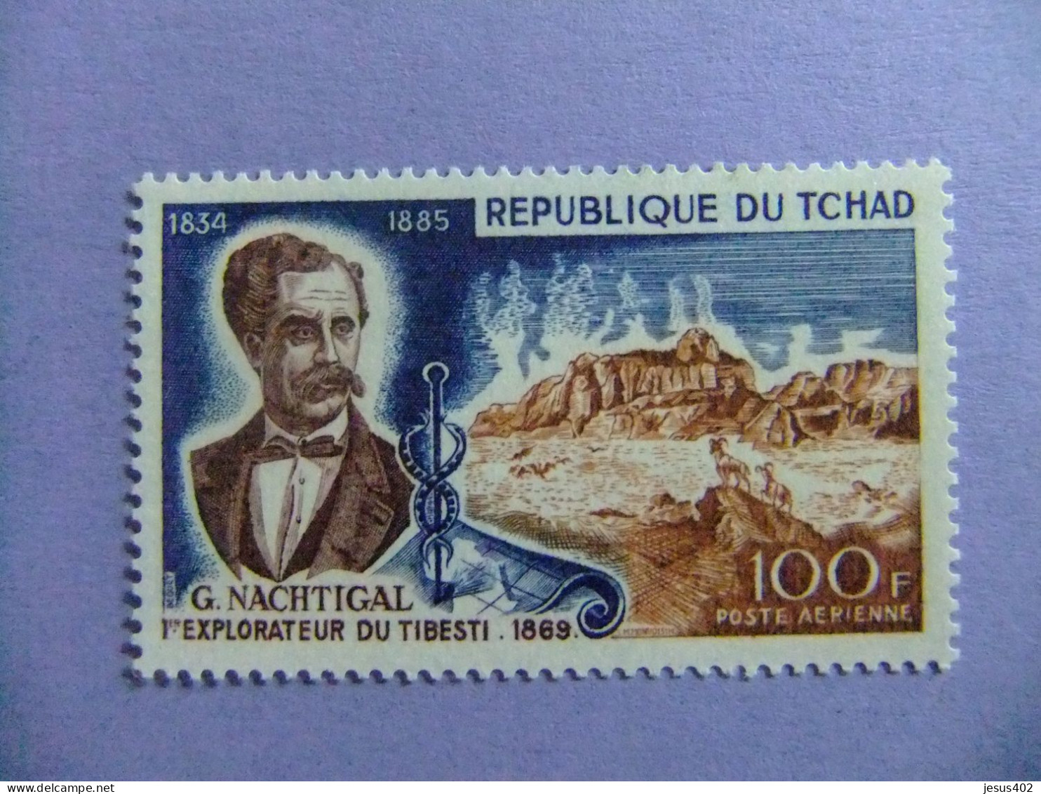 55 REPUBLIQUE TCHAD - CHAD 1969 / Gustav Hermann Nachtigal / YVERT PA 54 MNH - Ciad (1960-...)