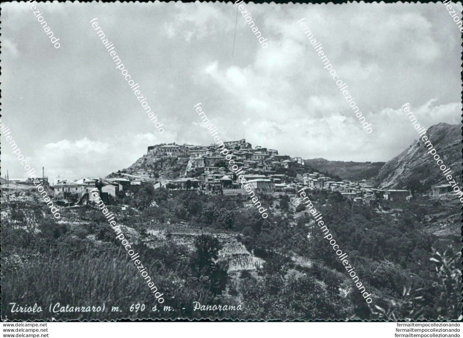Br74 Cartolina Tiriolo Panorama Provincia Di Catanzaro - Catanzaro