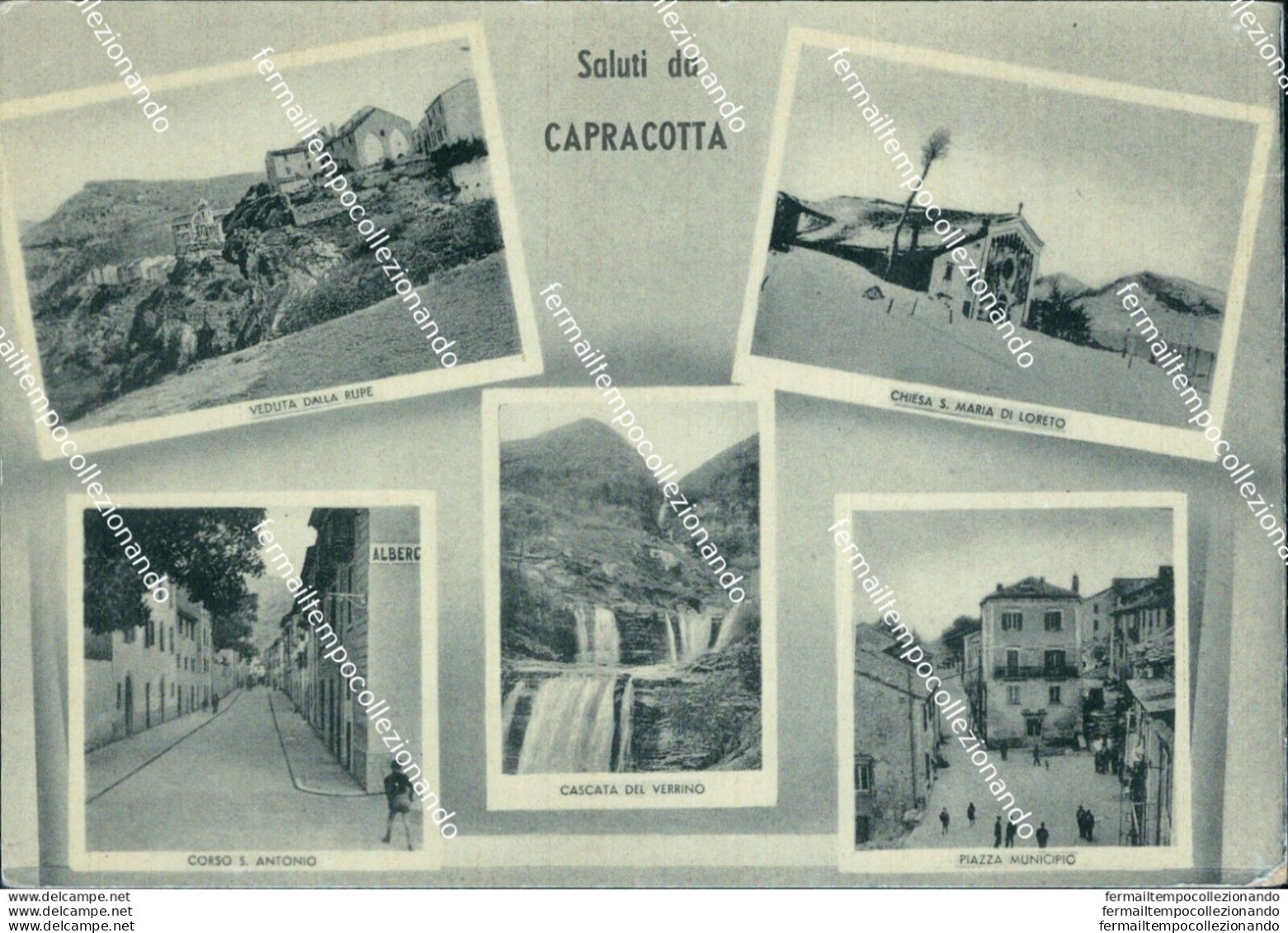 Bi143 Cartolina Saluti Da Capracotta Provincia Di Isernia - Isernia