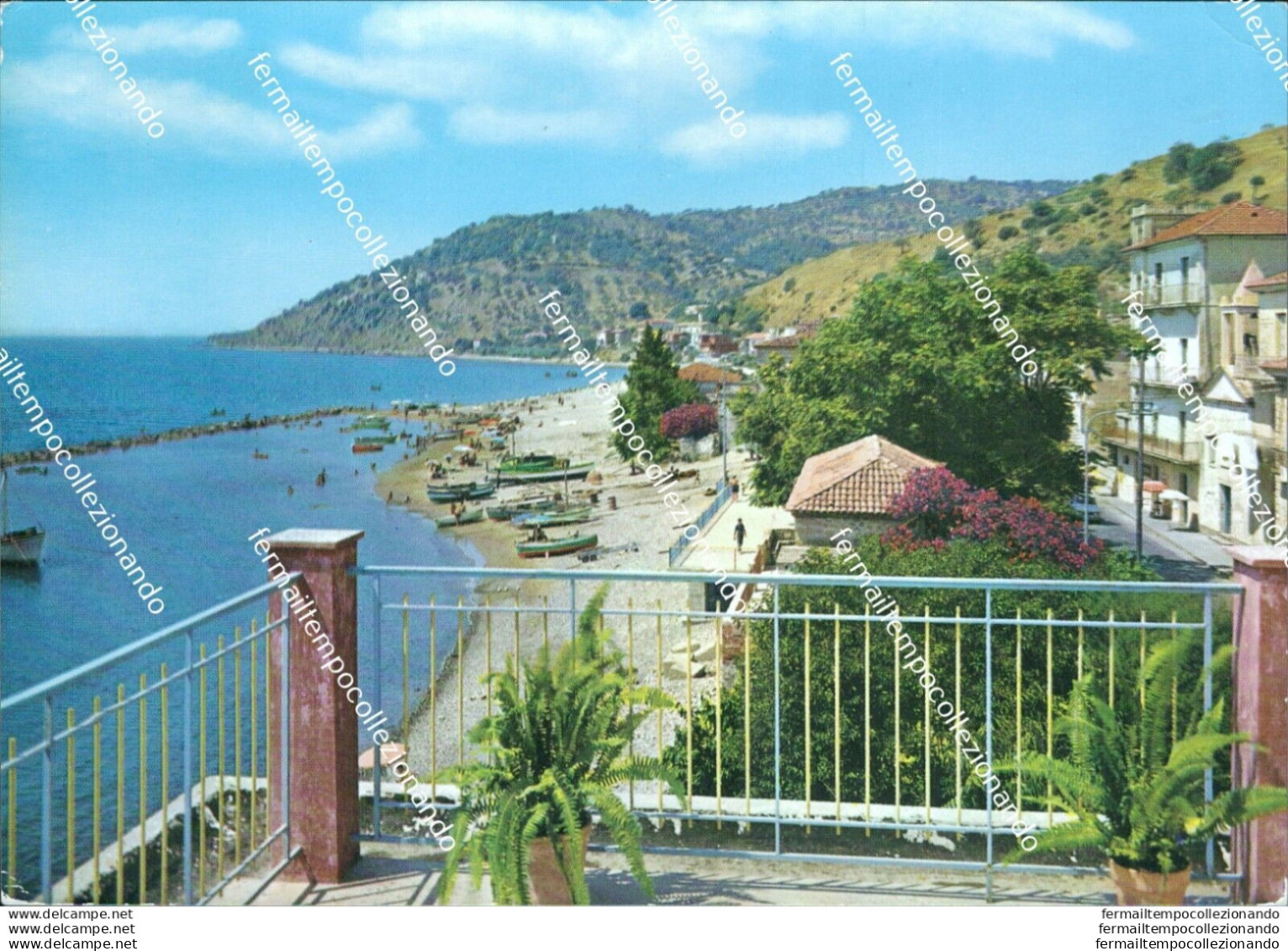 Br407 Cartolina Pioppi Spiaggia Provincia Di Salerno Campania - Salerno
