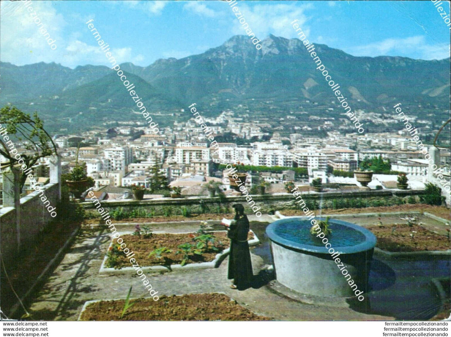 Br384 Cartolina Cava Dei Tirreni Panorama Dei Capuccini Salerno Campania - Salerno