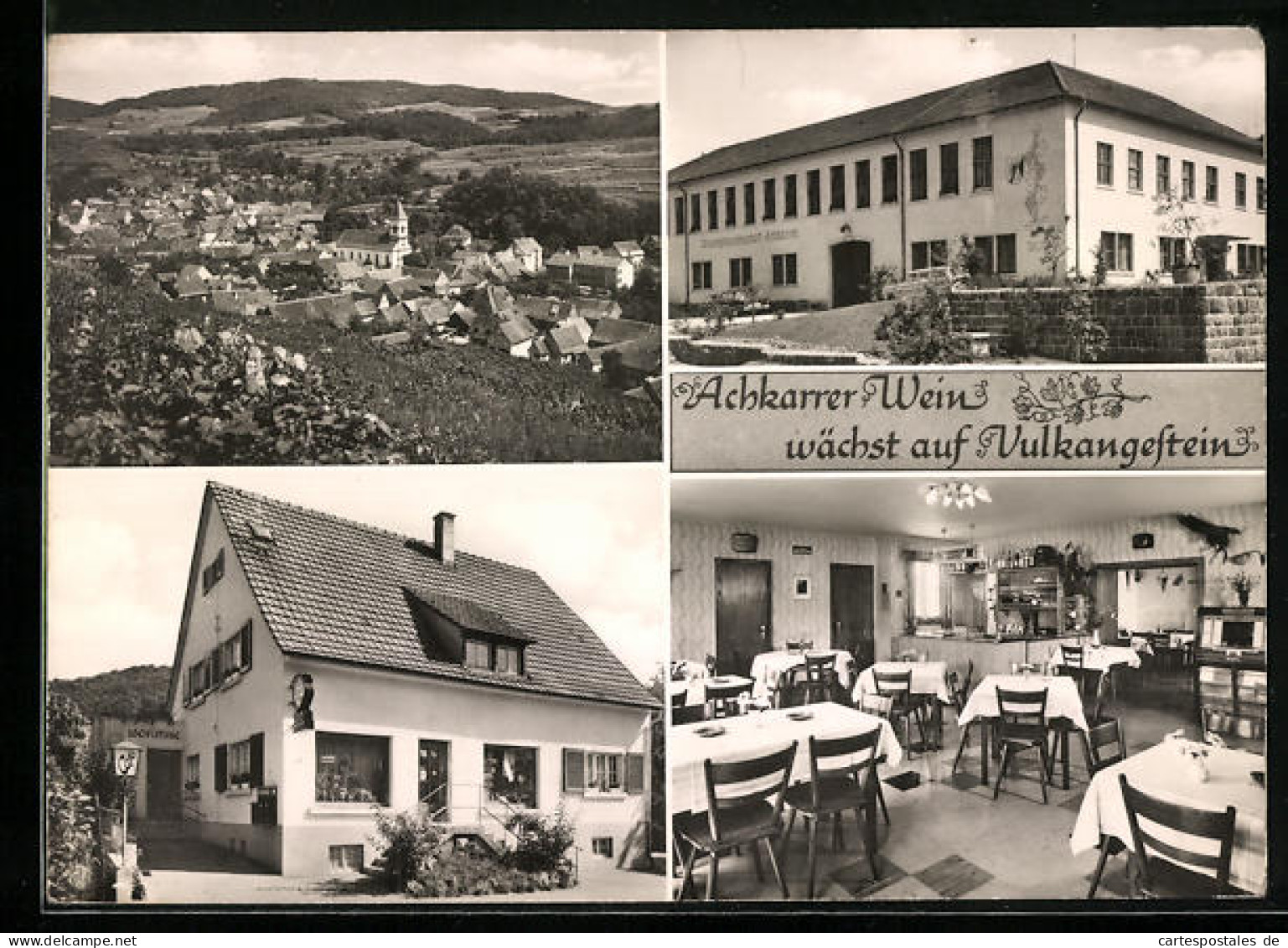 AK Achkarren /Kaiserstuhl, Weinrestaurant Vulkanstüble, Bes. Fam. Strittmatter  - Kaiserstuhl