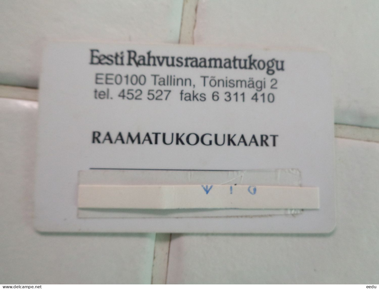 Estonia Customer Card - Autres & Non Classés