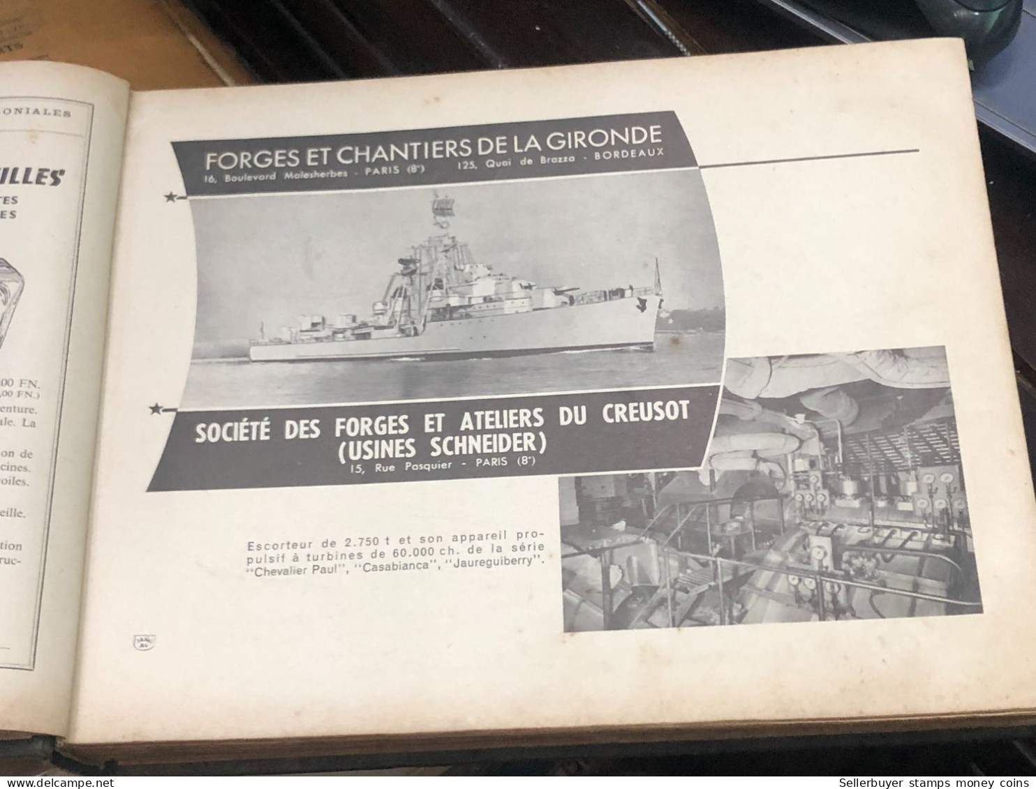French books printed with images of warships, engines and submarines from 1897 and 1960 were bought by Vietnamese reader