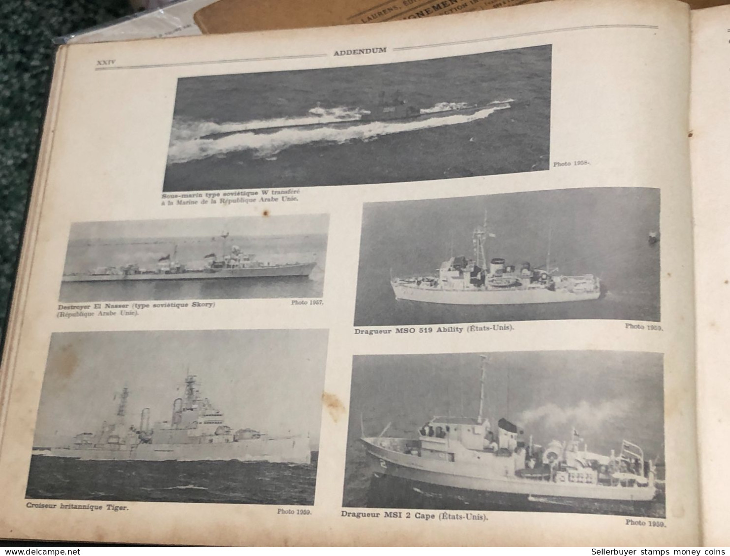 French books printed with images of warships, engines and submarines from 1897 and 1960 were bought by Vietnamese reader