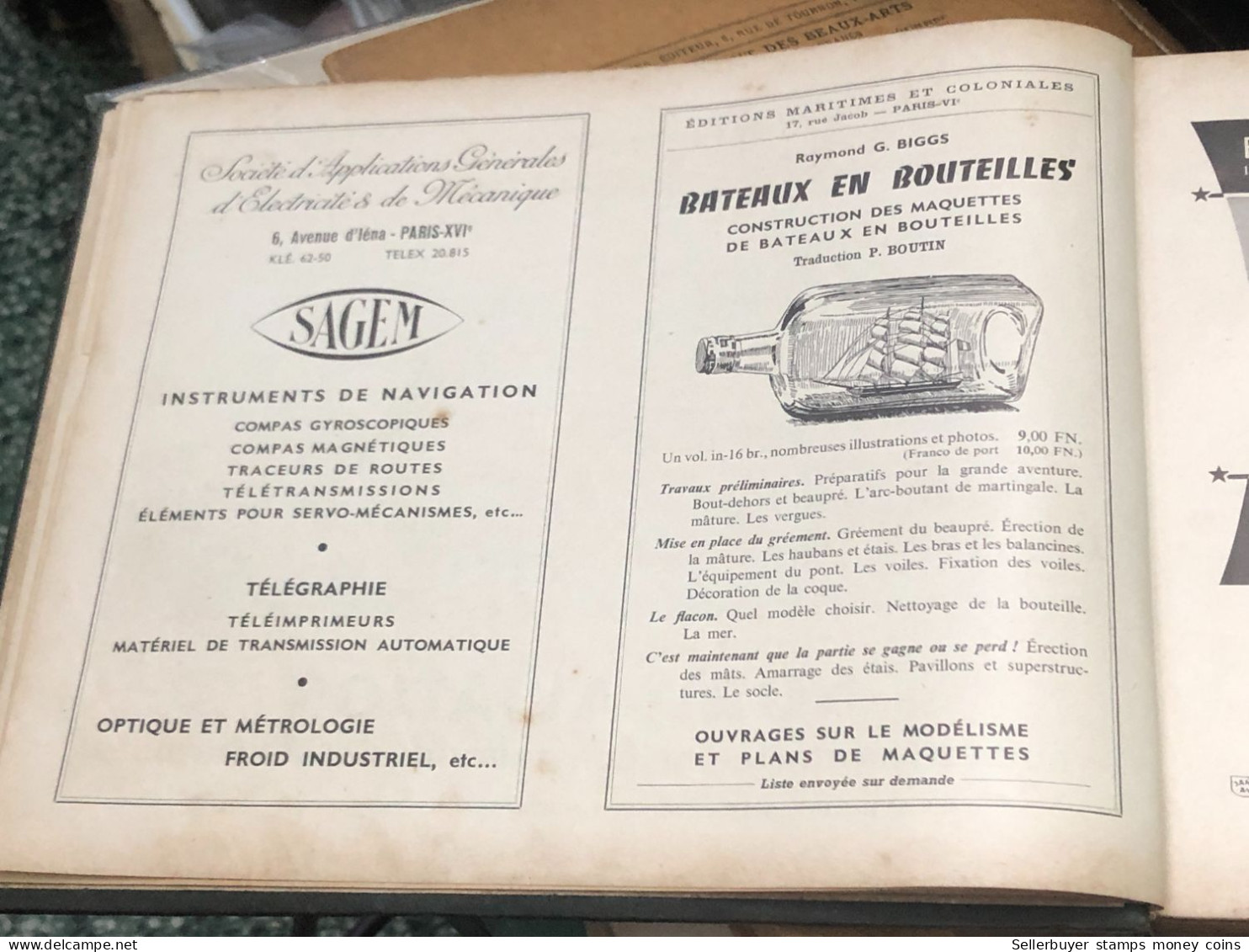 French books printed with images of warships, engines and submarines from 1897 and 1960 were bought by Vietnamese reader