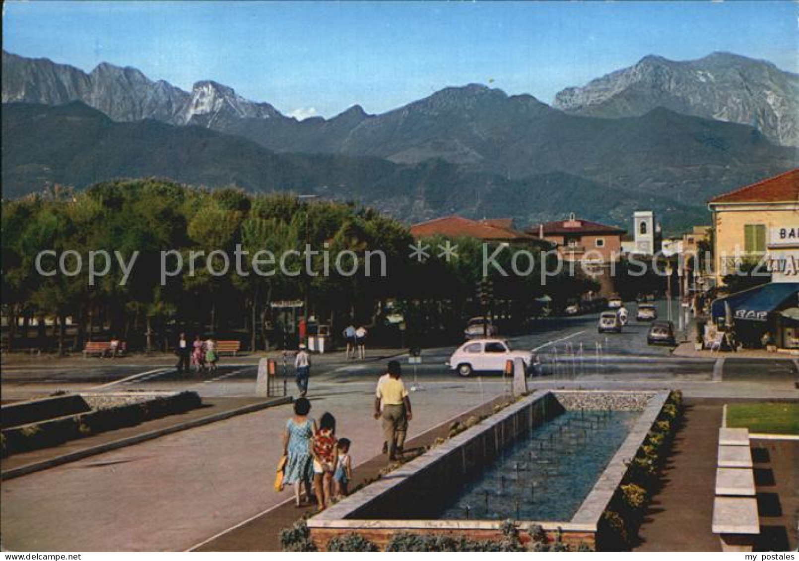 72483040 Forte Dei Marmi Lungomare E Alpi Apuane Promenade Wasserspiele Alpen It - Otros & Sin Clasificación