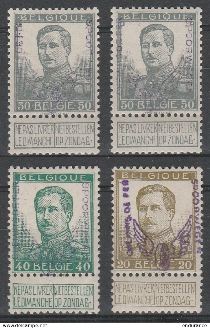 Belgique - FAUX TR54x2 ** + TR53 ** + TR 50 * - Roue Aillée - Sonstige & Ohne Zuordnung