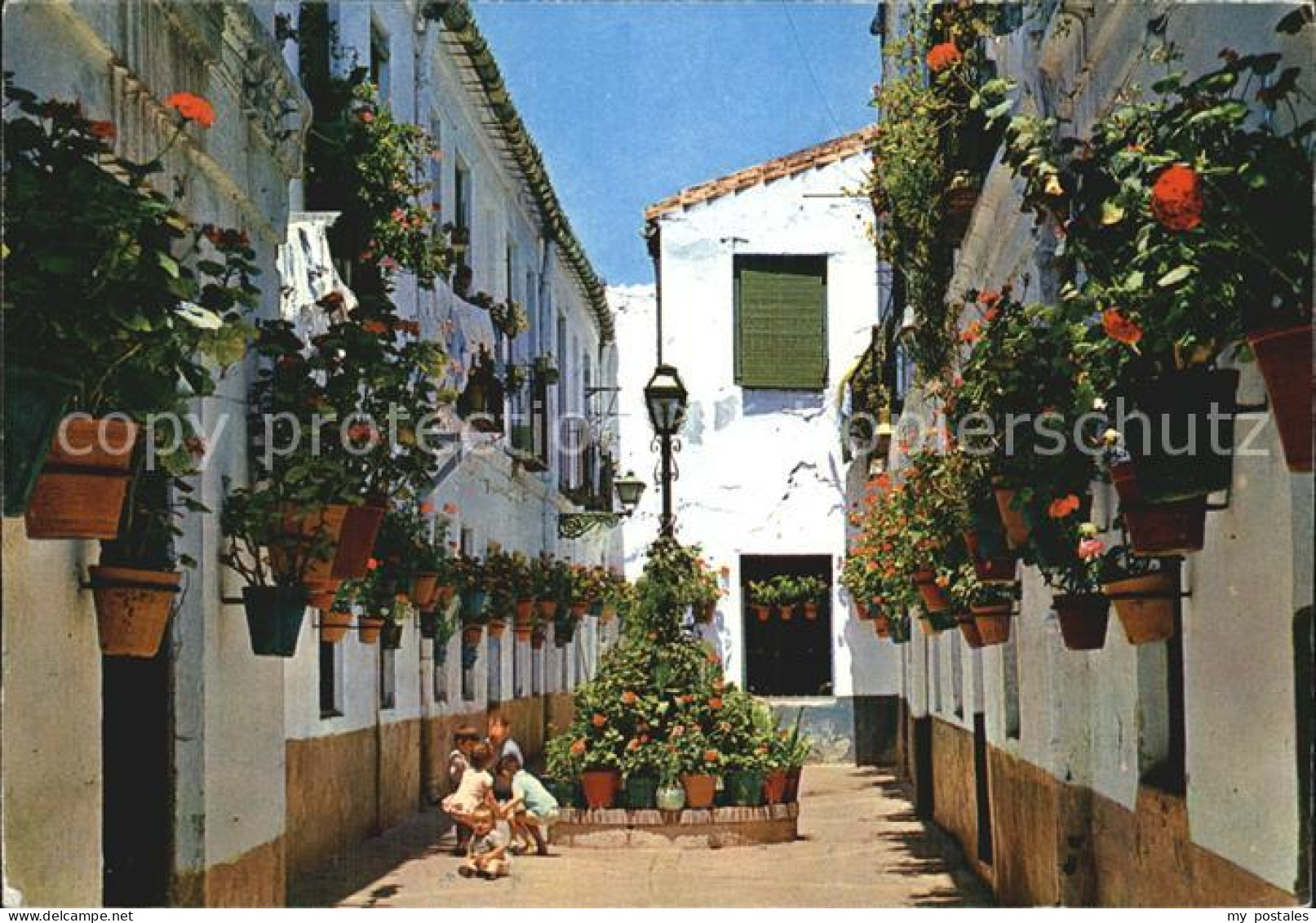 72482987 Costa Del Sol Calle Tipica Typische Strasse Blumenschmuck Spanien - Autres & Non Classés