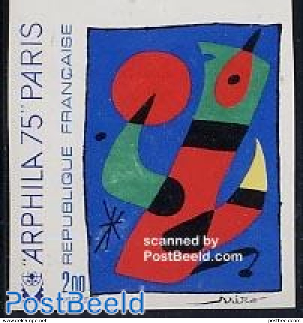 France 1974 Joan Miro 1v Imperforated, Mint NH, Art - Modern Art (1850-present) - Nuevos