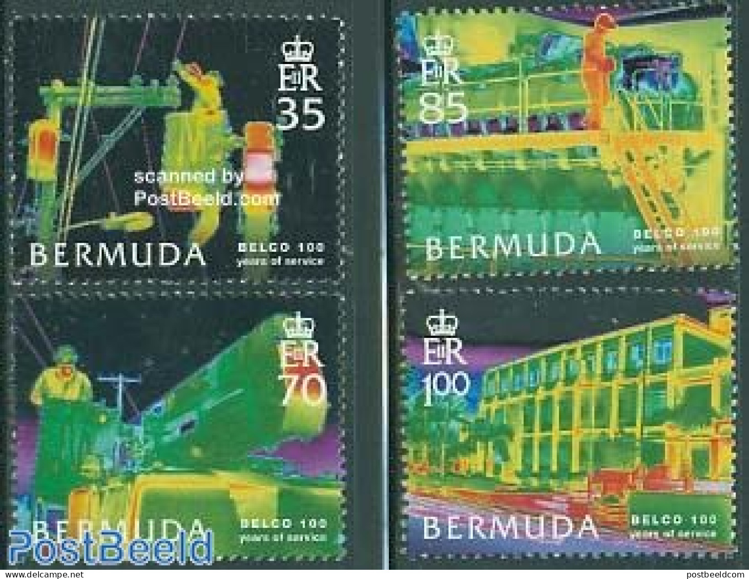 Bermuda 2006 100 Years BELCO 4v, Mint NH, Various - Industry - Usines & Industries