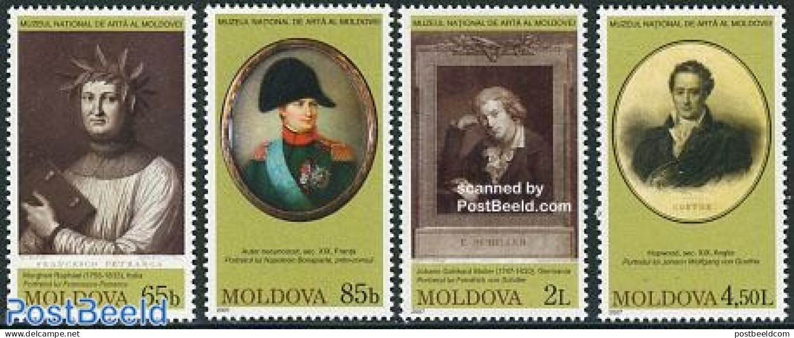 Moldova 2007 National Museum 4v, Mint NH, History - Napoleon - Art - Museums - Paintings - Napoleon