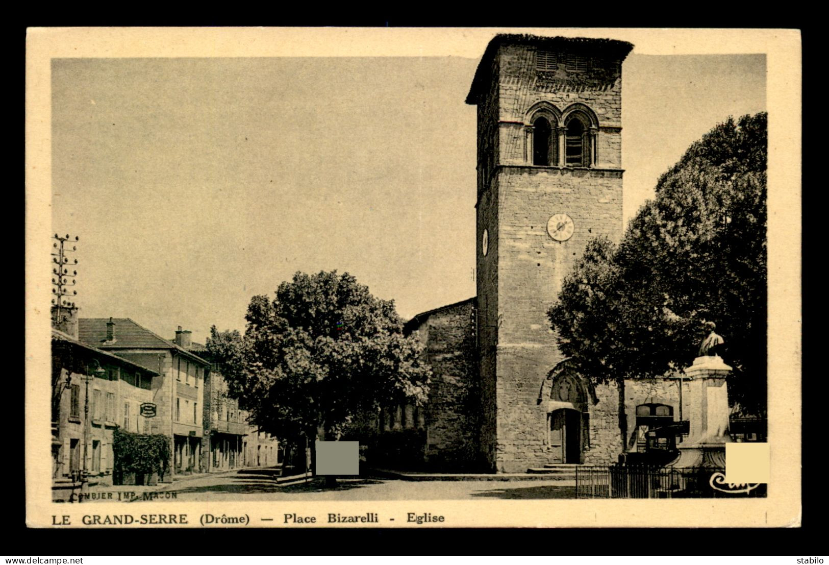 26 - LE GRAND SERRE - PLACE BIZARELLI - EGLISE - Autres & Non Classés