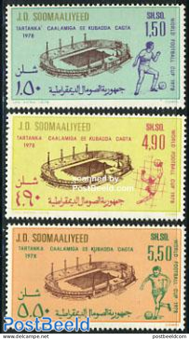 Somalia 1978 World Cup Football 3v, Mint NH, Sport - Football - Somalie (1960-...)
