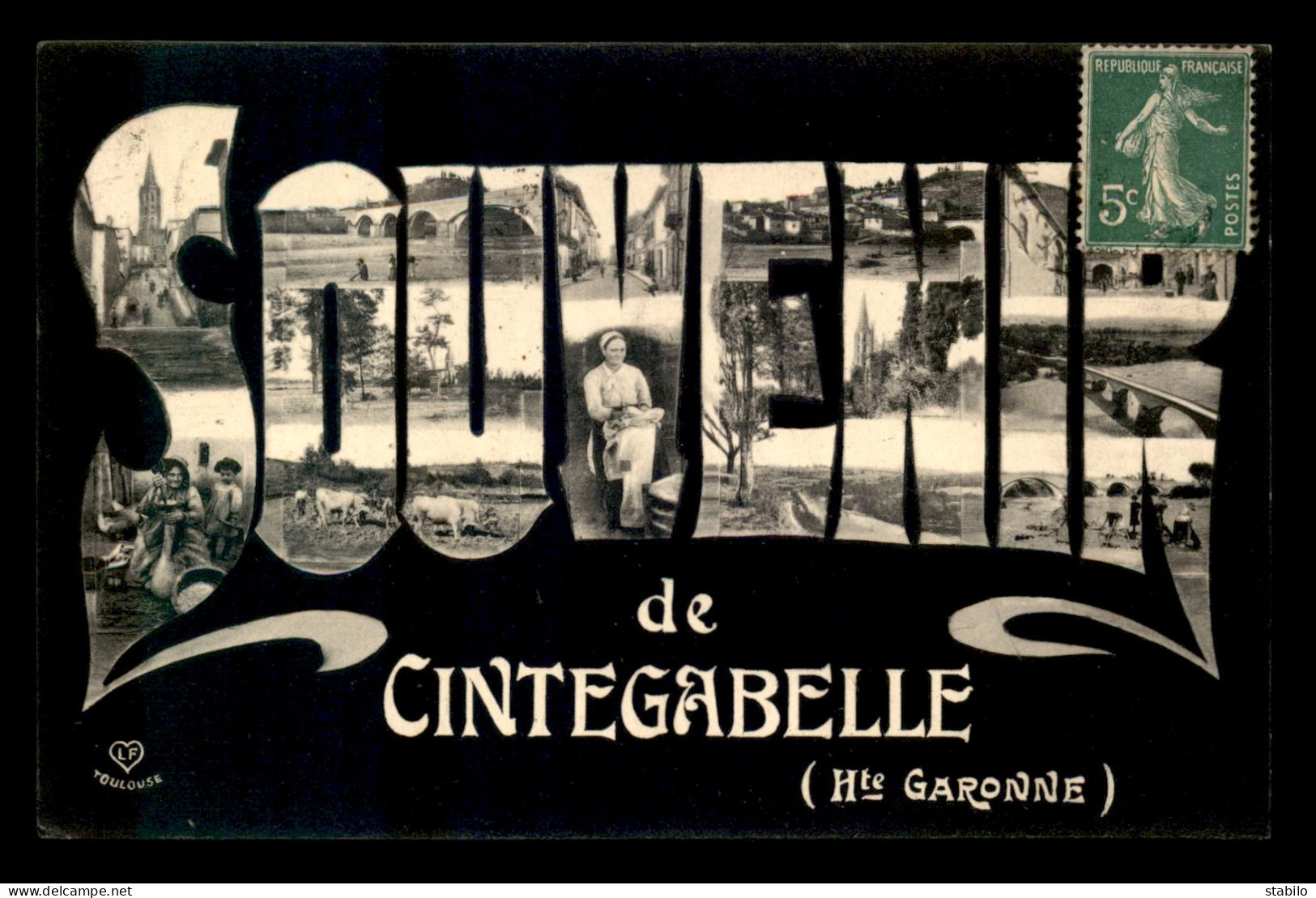 31 - CINTEGABELLE - SOUVENIR LETTRES MULTIVUES - Altri & Non Classificati